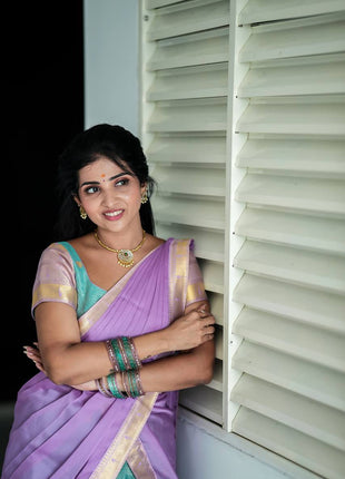 Paithani Half Saree (Stitched Skirt, Unstitched Blouse)