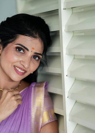Paithani Half Saree (Stitched Skirt, Unstitched Blouse)