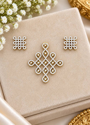 Stone Dollar With Earring