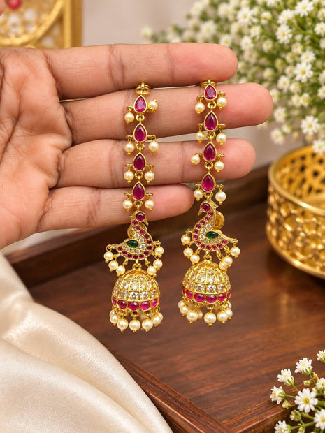 Jhumki With Attached Mattal