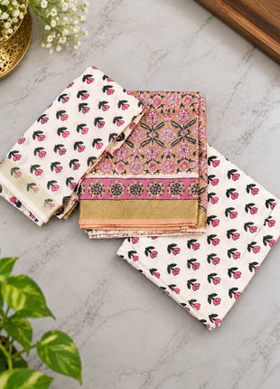 Bagur Cotton Suit (Unstitched)
