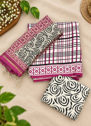 Kota Doria Salwar Suit  (UNSTITCHED)