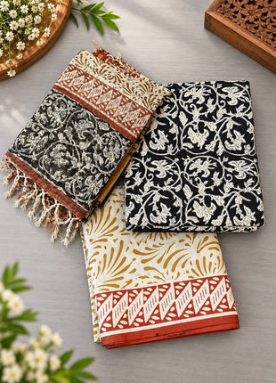 Bagur Cotton Suit (Unstitched)