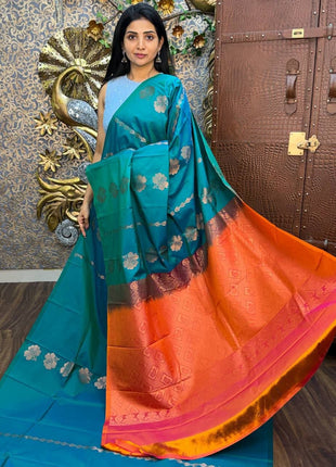 Border Less Kanchi Silk