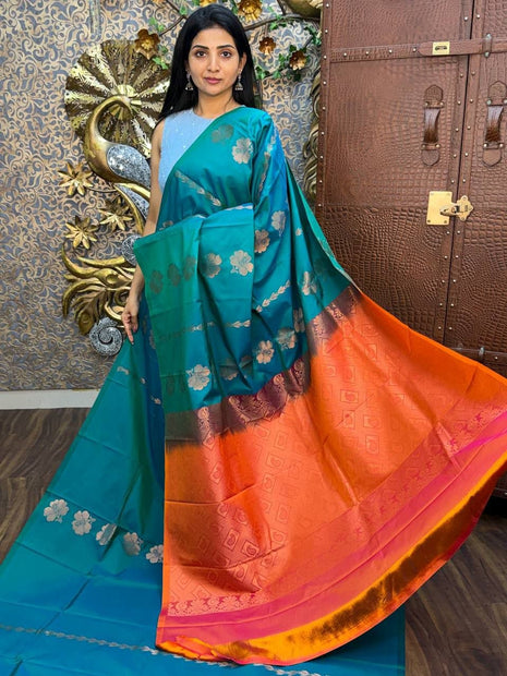 Border Less Kanchi Silk