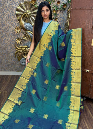 Premium Kanchi Gold Zari Pallaku Design