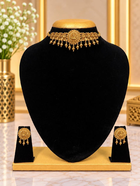 Temple With Choker Necklace Jewellery