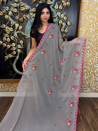 Georgette With Embroidery Work