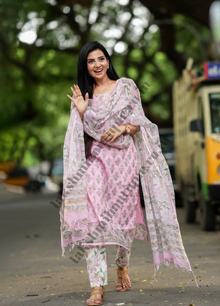 Kota Doria Salwar Suit  (UNSTITCHED)