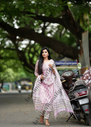 Kota Doria Salwar Suit  (UNSTITCHED)