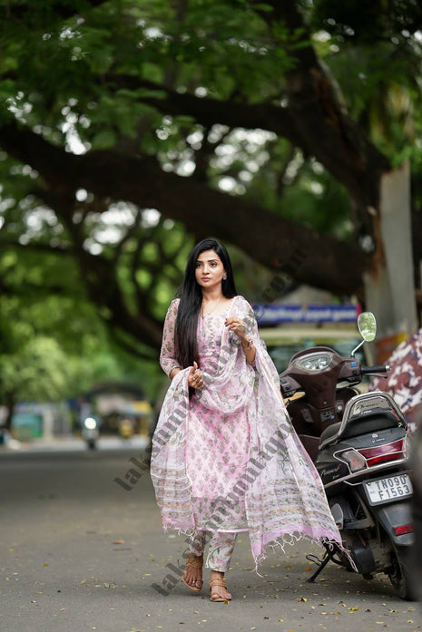 Kota Doria Salwar Suit  (UNSTITCHED)