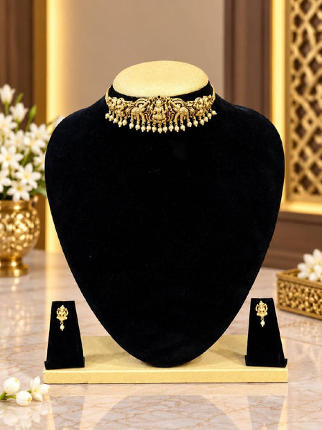 Temple With Choker Necklace Jewellery