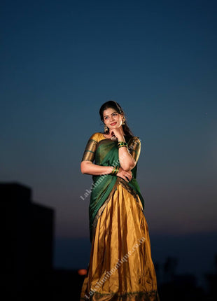 Half Saree (Stitched Skirt, Unstitched Blouse)