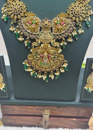 Temple with Diamond look Stone