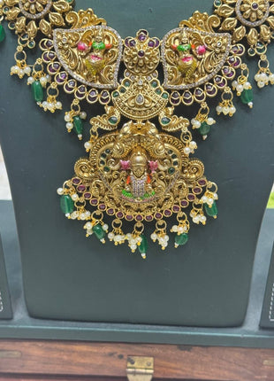 Temple with Diamond look Stone