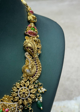 Temple with Diamond look Stone