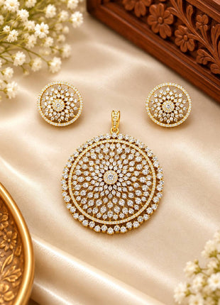 Stone Dollar With Earring