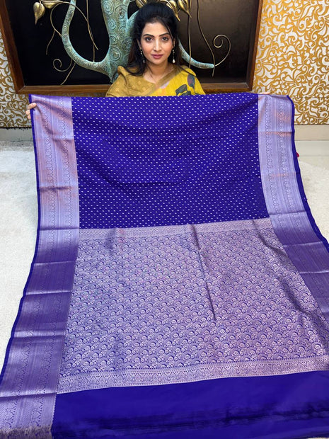 Kanchi Silk Silver Zari