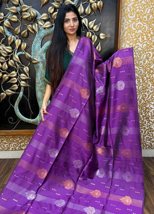 Border Less Kanchi Silk