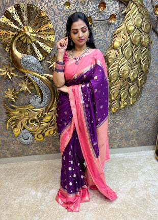 Retta Patta Border Silk