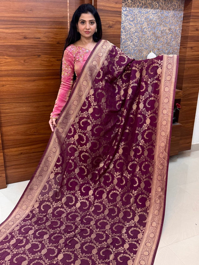 Pure Georgette Banarasi