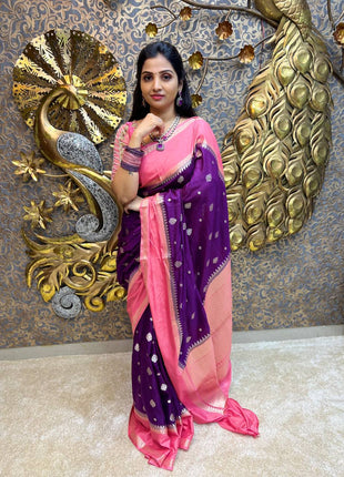 Retta Patta Border Silk