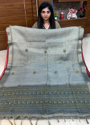 Linen With French Knot