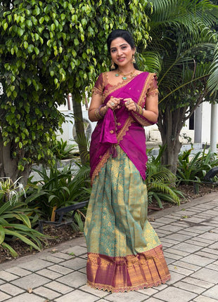Lehenga is Free Size (Semi Stitched )