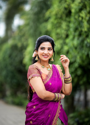 Lehenga is Free Size (Semi Stitched )