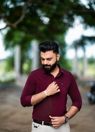 Shirt Full Sleeve (Regal Maroon)