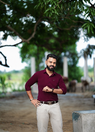 Shirt Full Sleeve (Regal Maroon)