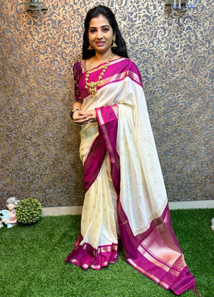 Retta Patta Border Silk