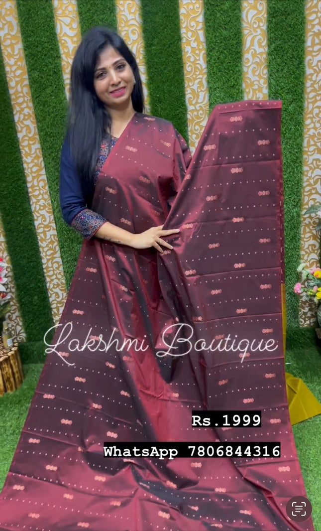 Border Less Kanchi Silk