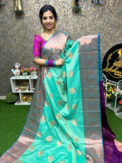 Long Border Kanchi Silk